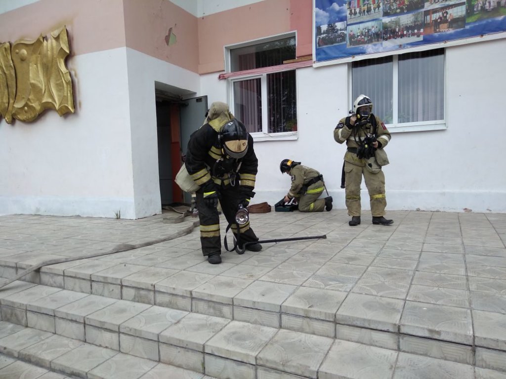 На базе Дома культуры с. Китово прошли пожарно-тактические учения