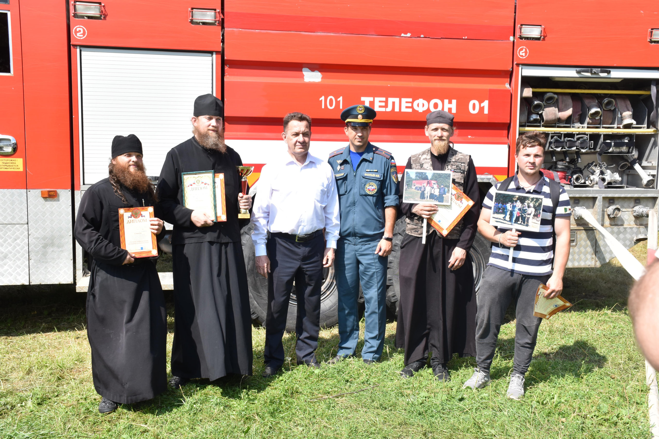 Соревнования добровольных пожарных команд Шуйского района￼