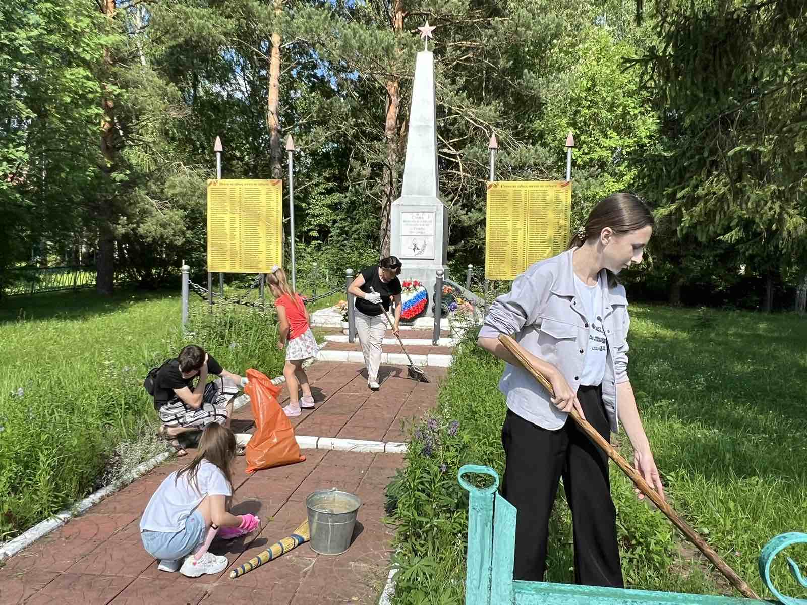 Акция "Обелиск" в д.Клочково