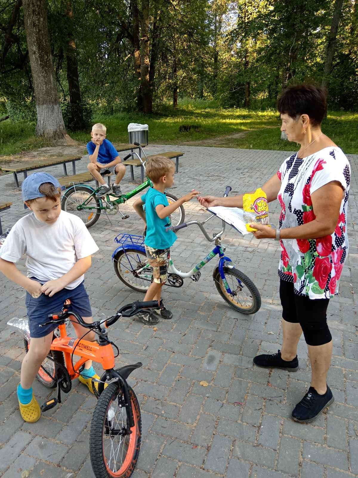 Соревнования юных велосипедистов в п.Колобово